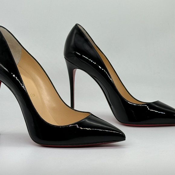 Christian Louboutin PIGALLE FOLLIES 100 Patent Leather Heels Pumps Shoes - Picture 9 of 16